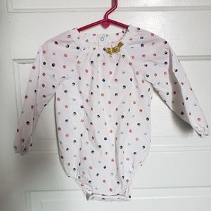 SOLD Baby Cat & Jack onesie shirt with polka dots